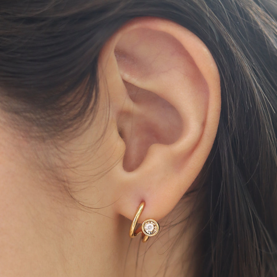 JULIET Rose Gold Diamonds Earrings