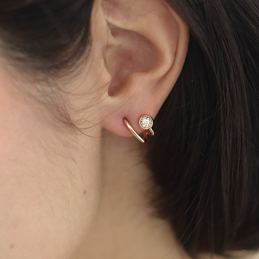 JULIET Yellow Gold Diamonds Earrings