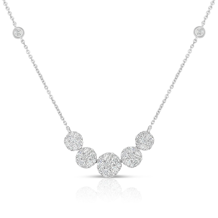 DELPHINA White Gold Diamonds Necklace