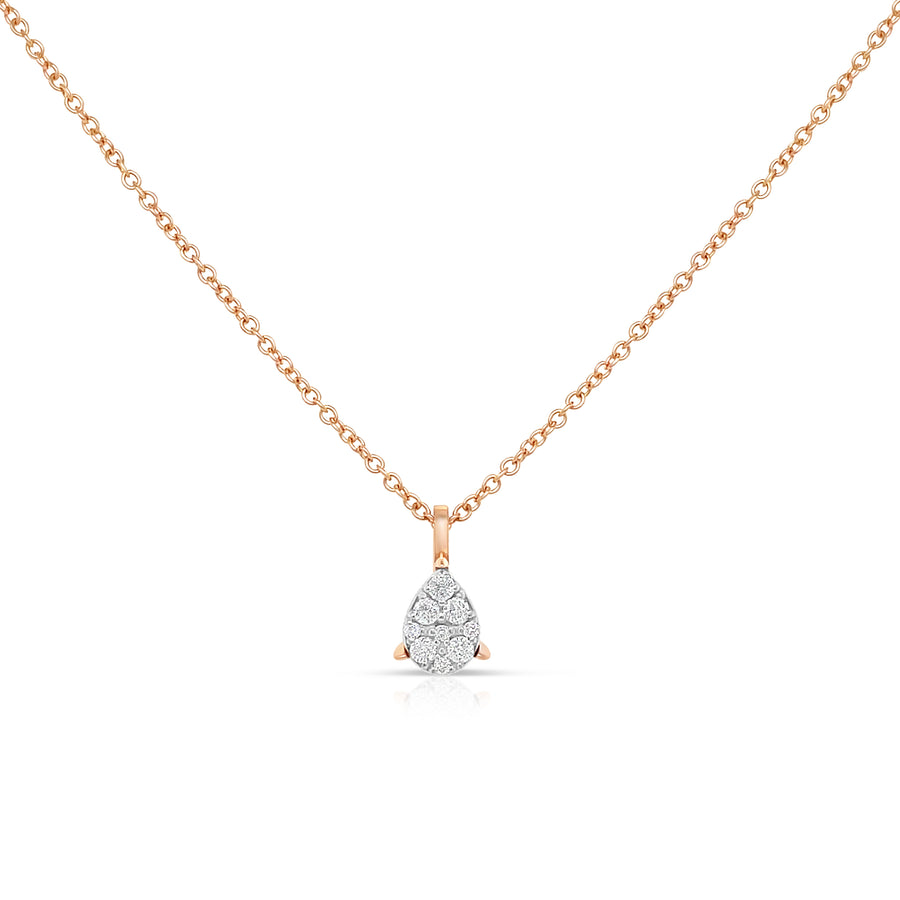 GLENNA Rose Gold Diamonds Necklace