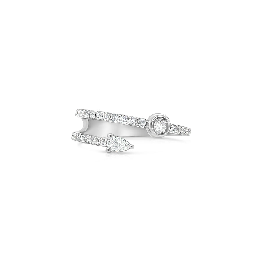 LILIBETH White Gold Diamonds Ring