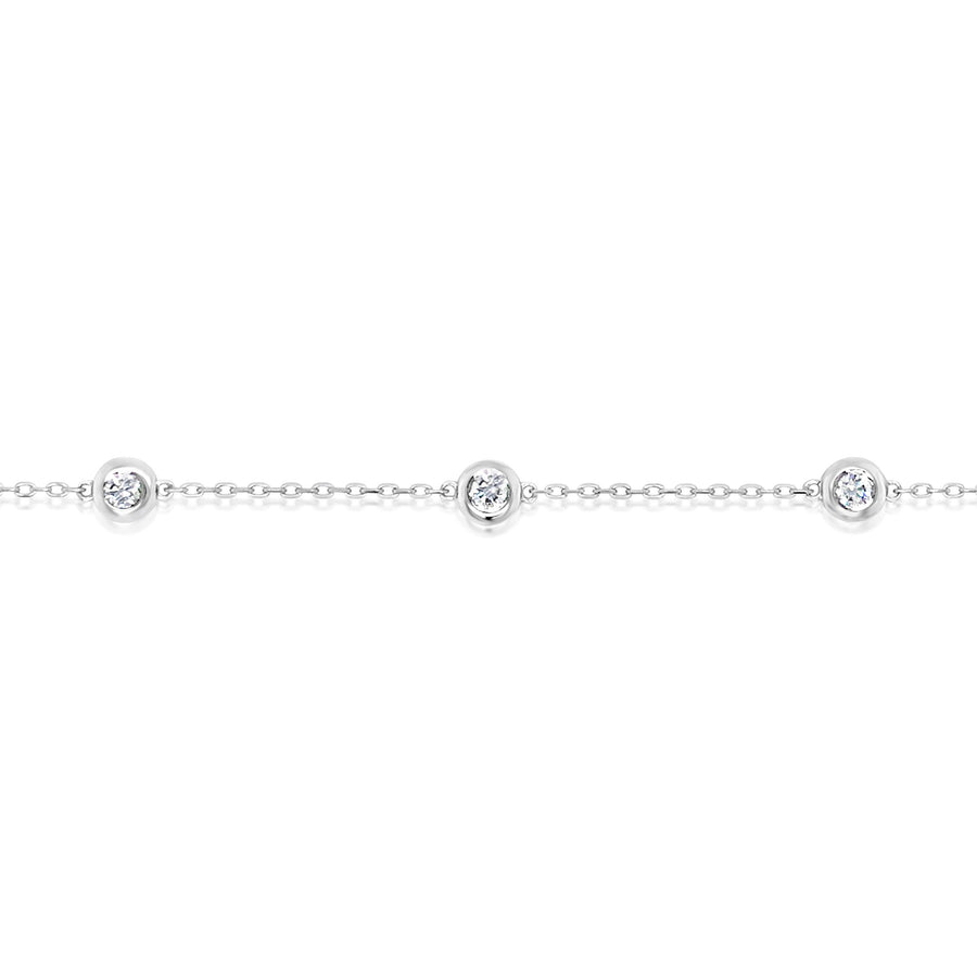 BETTIE White Gold Diamonds Necklace