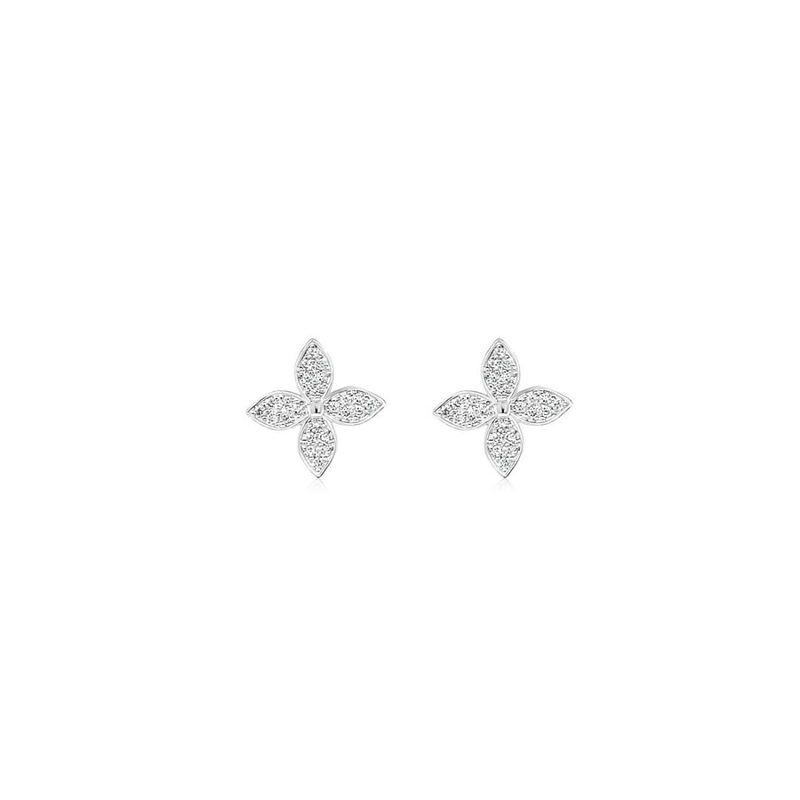 MELANIE White Gold Diamond Earrings