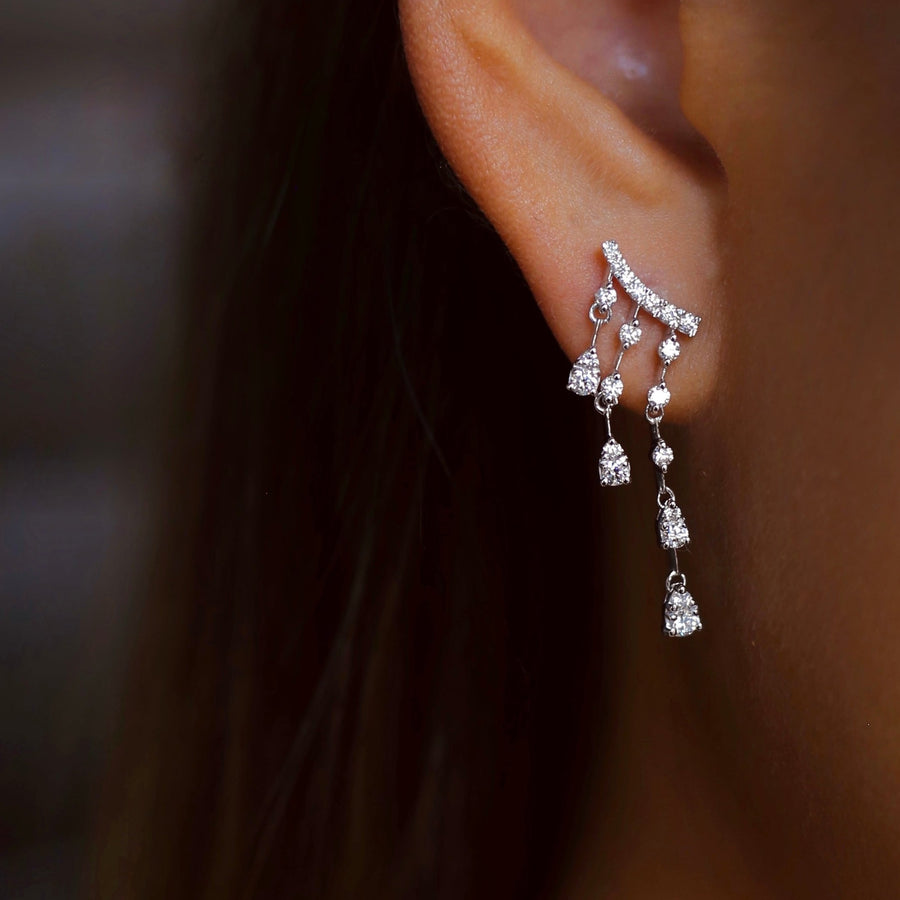 ADRIENNE White Gold Diamond Earrings
