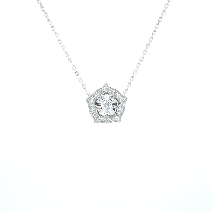 MARGARET White Gold Diamond Necklace