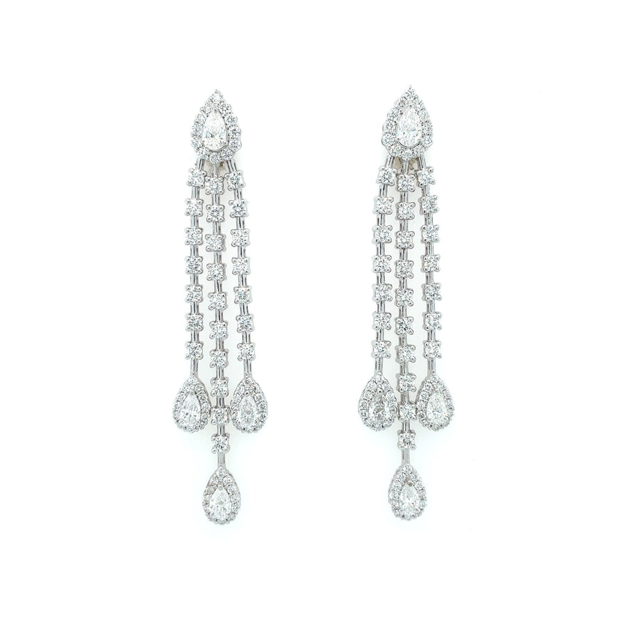 KYLIE White Gold Diamond Earrings