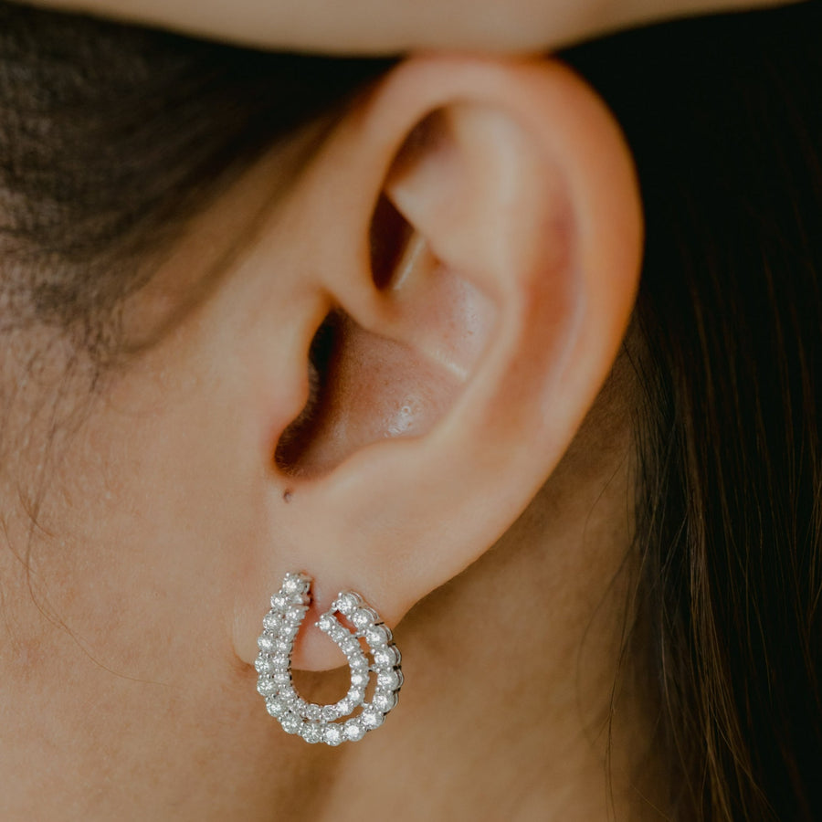 REMI White Gold Diamond Earrings