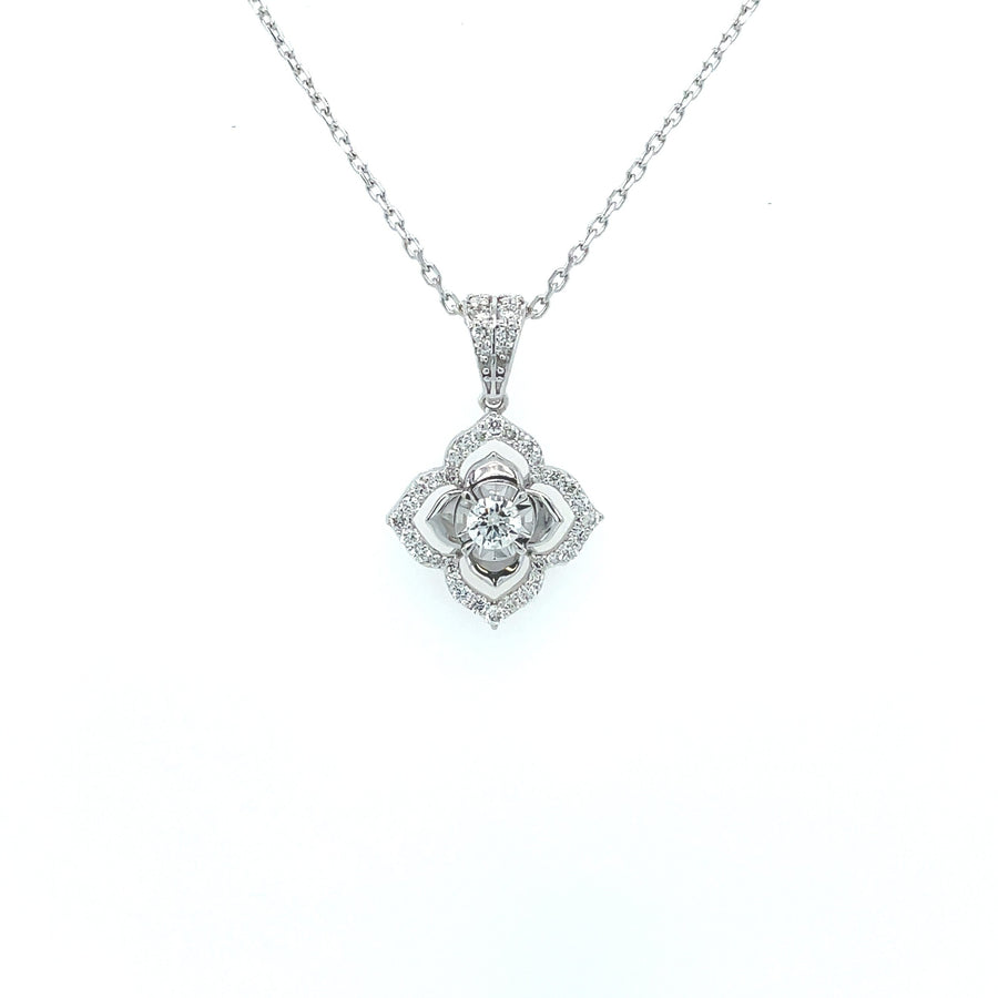 MOLLY White Gold Diamond Necklace